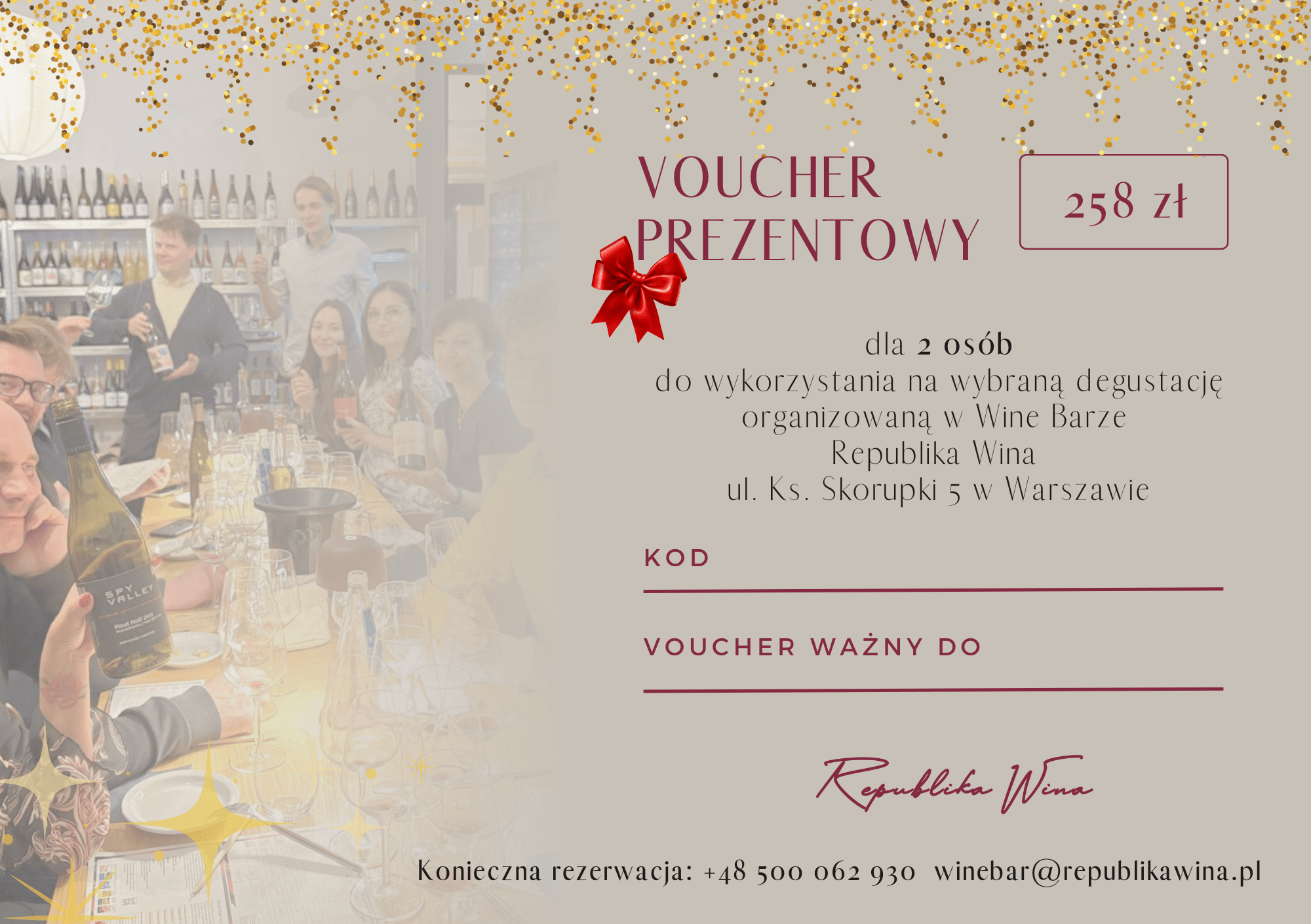 Voucher Świąteczny o wartości 258 zł