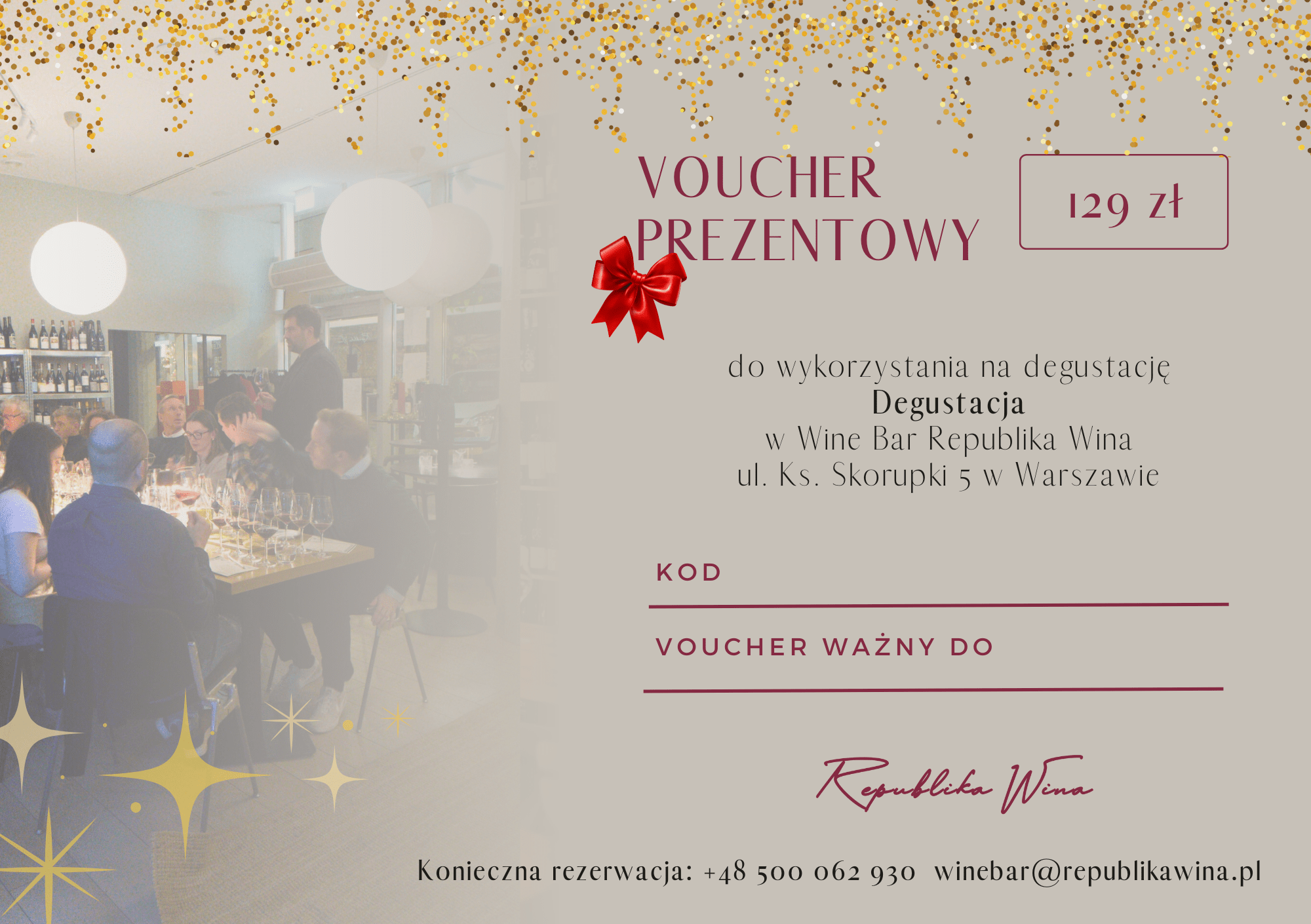 Voucher Świąteczny – Degustacja Komentowana