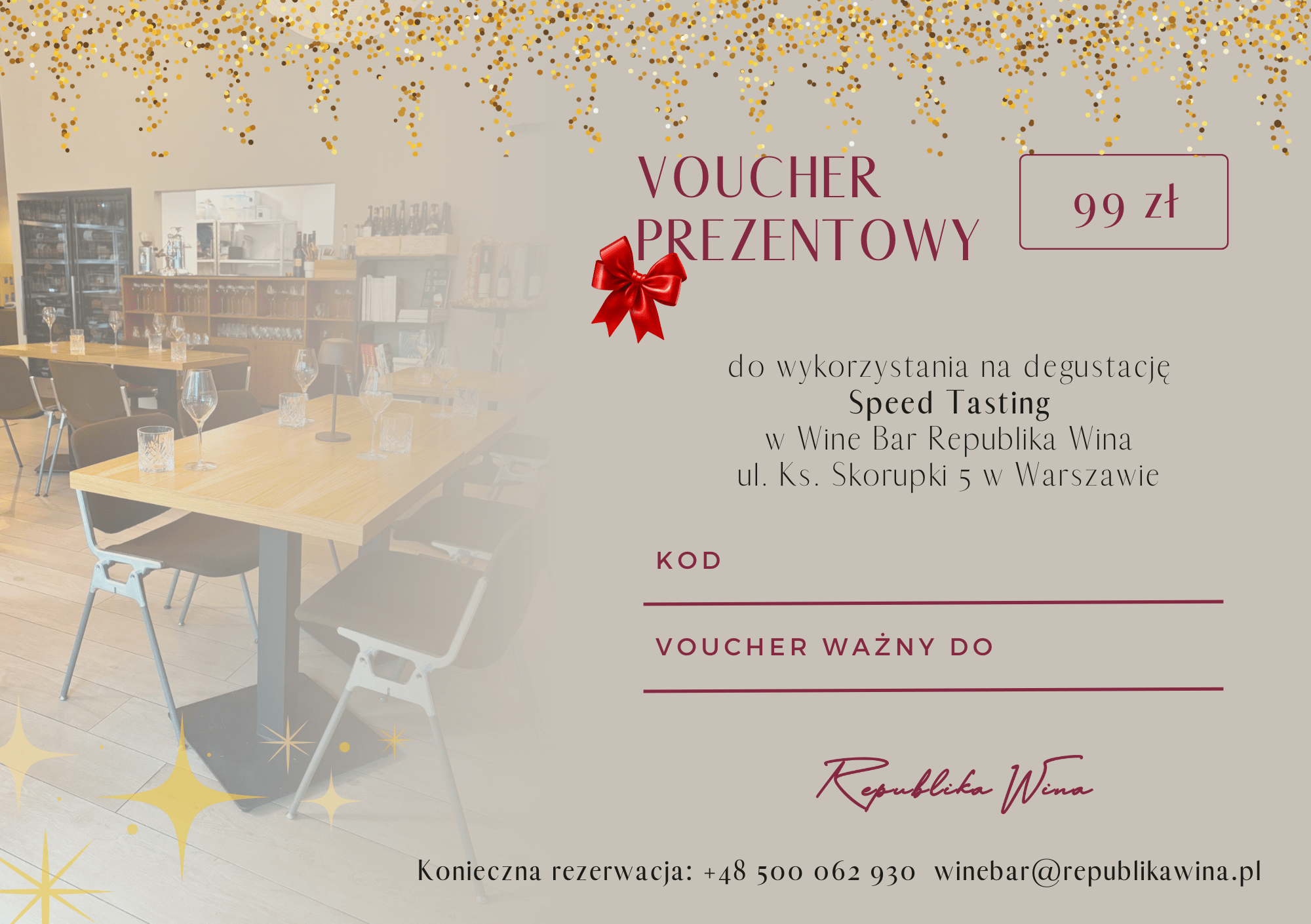 Świąteczny Voucher Speed Tasting
